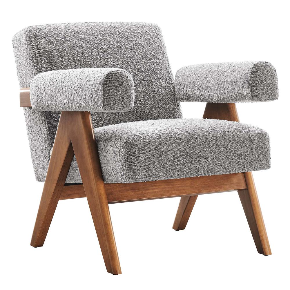 Lyra Boucle Fabric Armchair - Set of 2. Picture 2