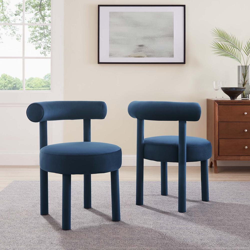 Toulouse Performance Velvet Dining Chair - Set of 2. Picture 10