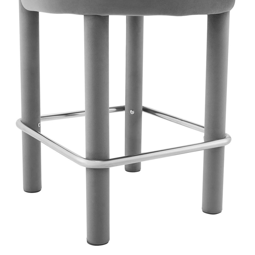 Toulouse Performance Velvet Counter Stool - Set of 2. Picture 6