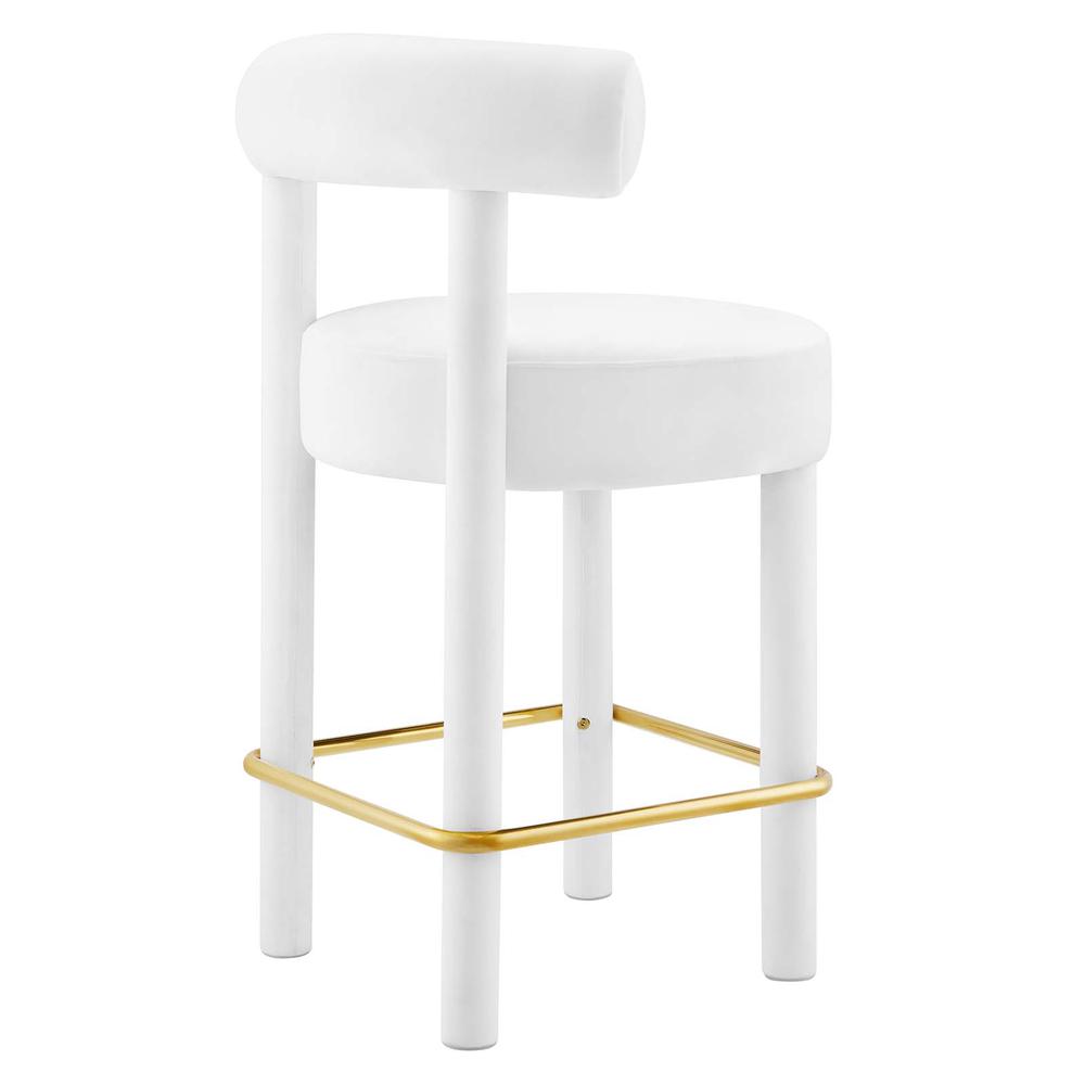 Toulouse Performance Velvet Counter Stool - Set of 2. Picture 4