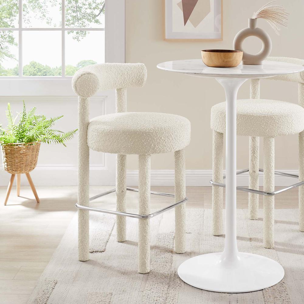Toulouse Boucle Fabric Bar Stool - Set of 2. Picture 9