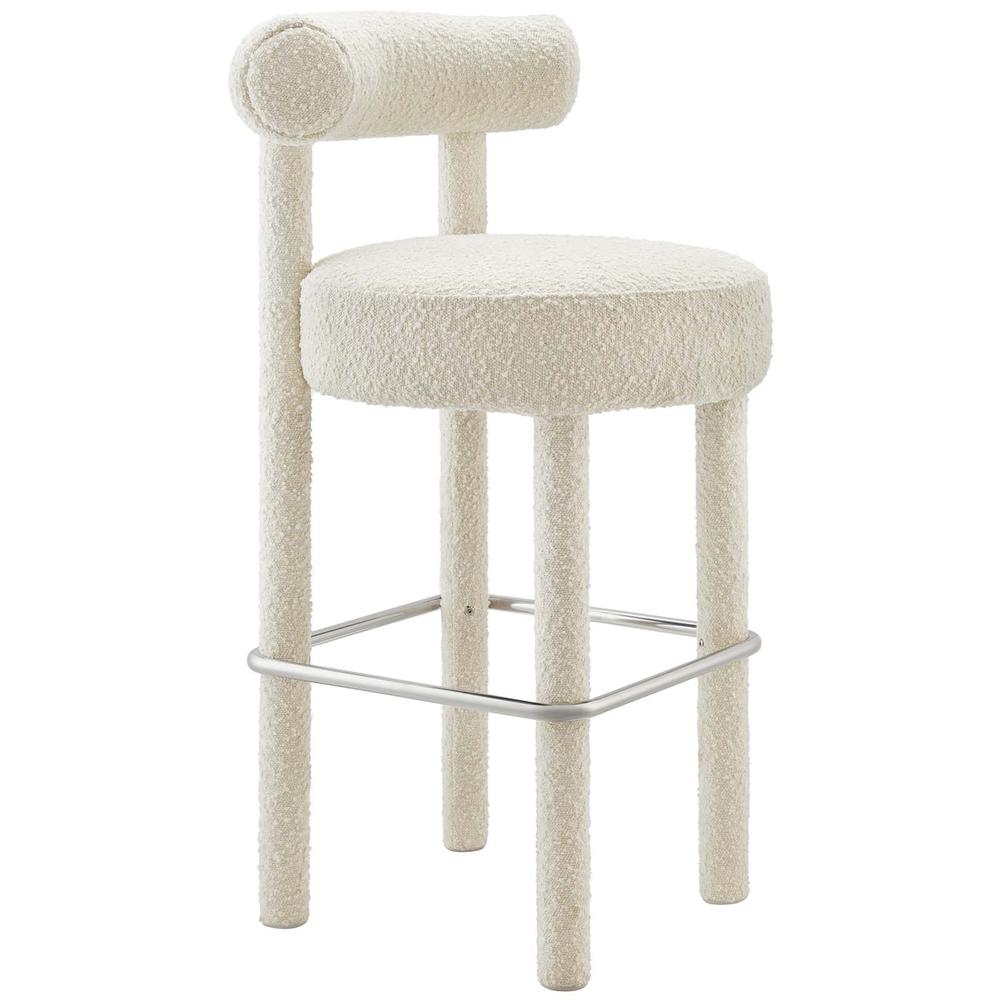Toulouse Boucle Fabric Bar Stool - Set of 2. Picture 2