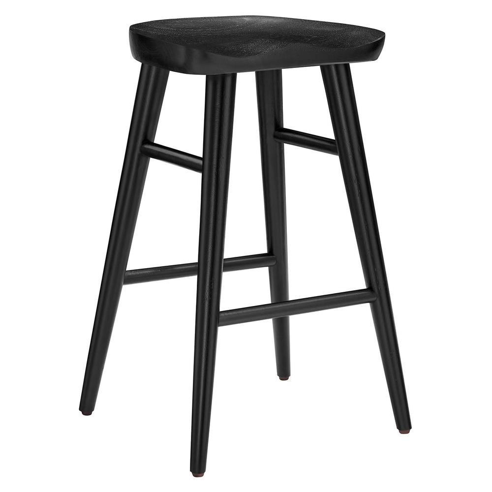 Saville Backless Wood Counter Stools - Set of 2. Picture 2