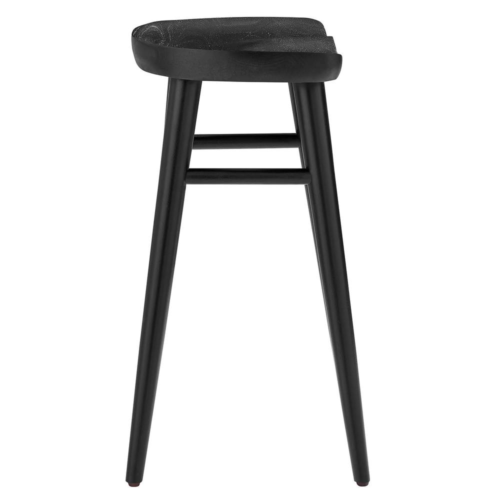 Saville Backless Wood Counter Stools - Set of 2. Picture 3