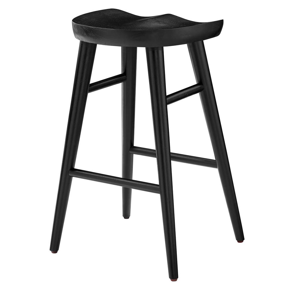 Saville Backless Wood Counter Stools - Set of 2. Picture 4
