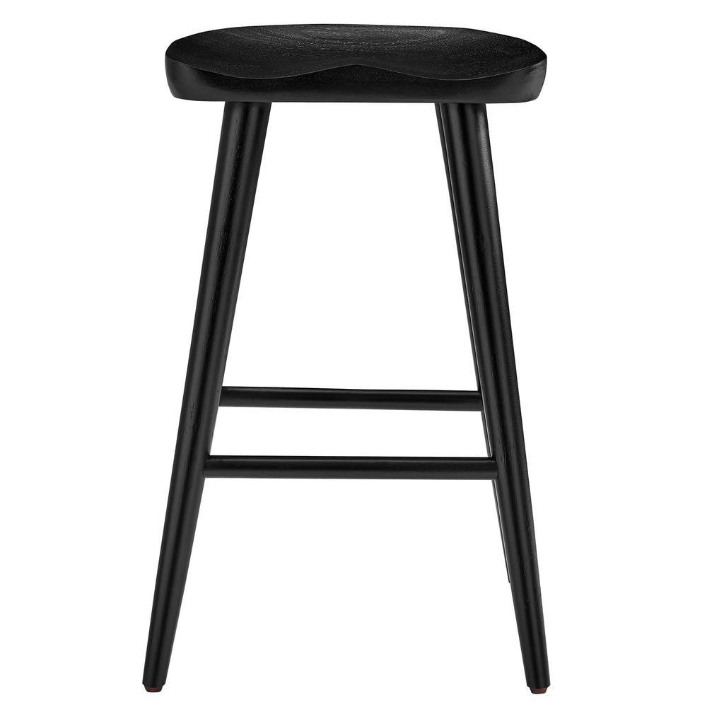 Saville Backless Wood Counter Stools - Set of 2. Picture 5