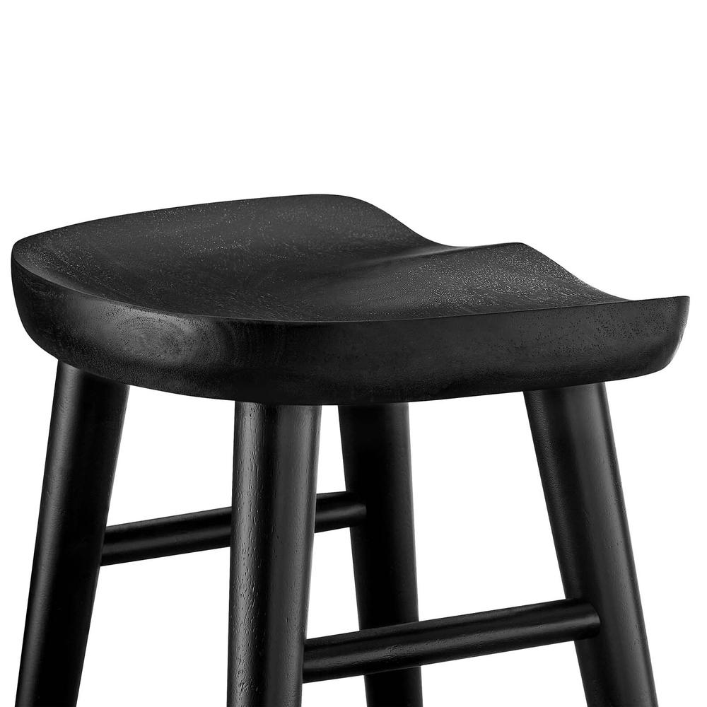 Saville Backless Wood Counter Stools - Set of 2. Picture 6