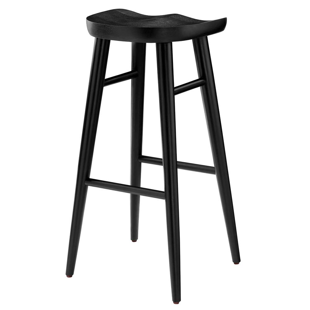 Saville Backless Wood Bar Stools - Set of 2. Picture 4