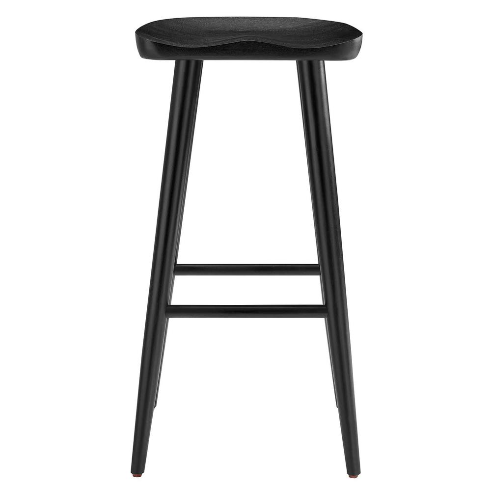Saville Backless Wood Bar Stools - Set of 2. Picture 5