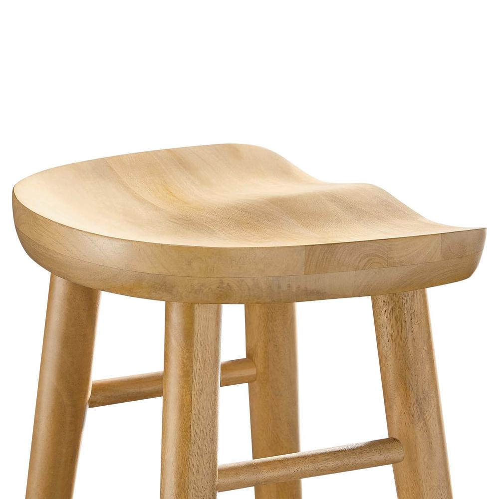 Saville Backless Wood Bar Stools - Set of 2. Picture 6