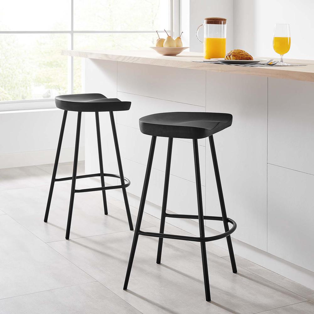 Concord Backless Wood Counter Stools - Set of 2. Picture 9