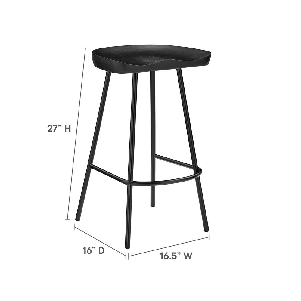 Concord Backless Wood Counter Stools - Set of 2. Picture 8