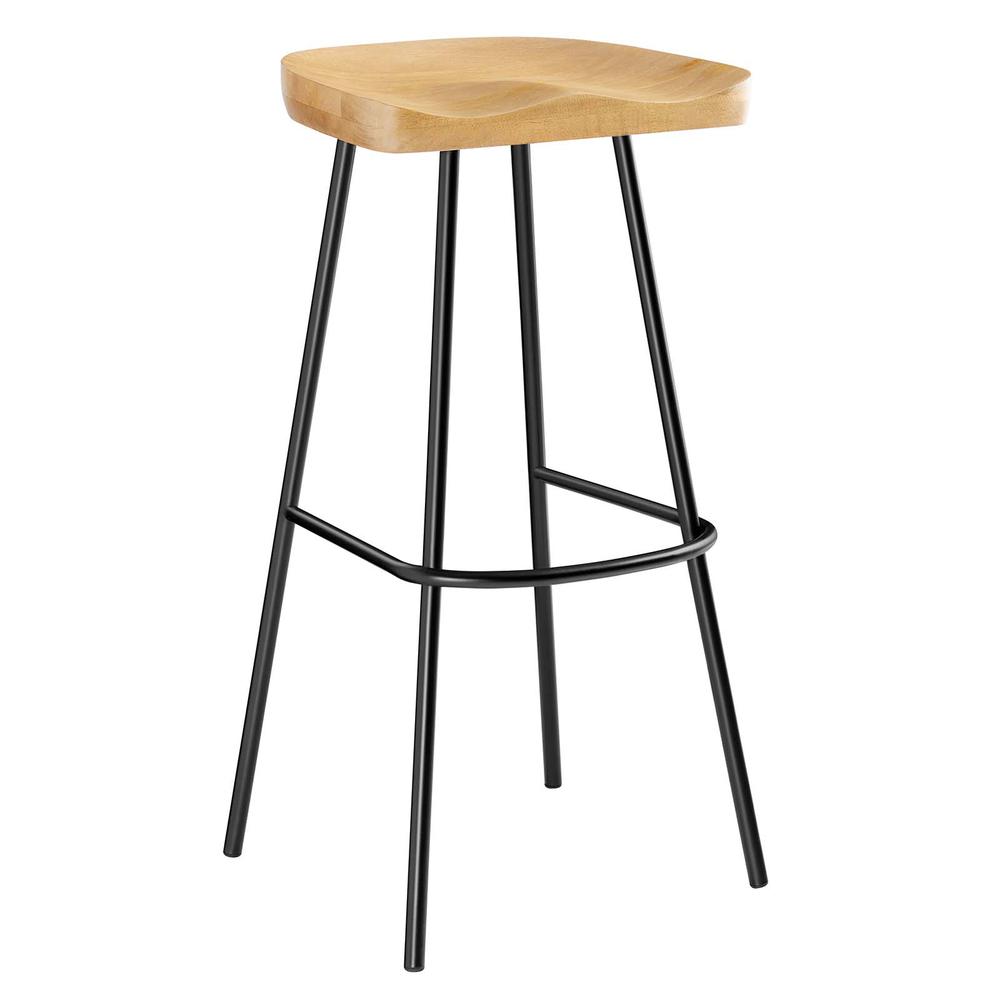 Concord Backless Wood Bar Stools - Set of 2. Picture 2