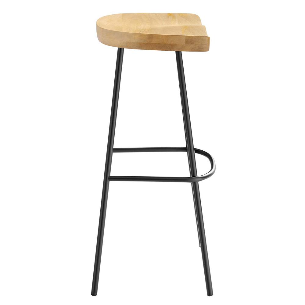 Concord Backless Wood Bar Stools - Set of 2. Picture 3