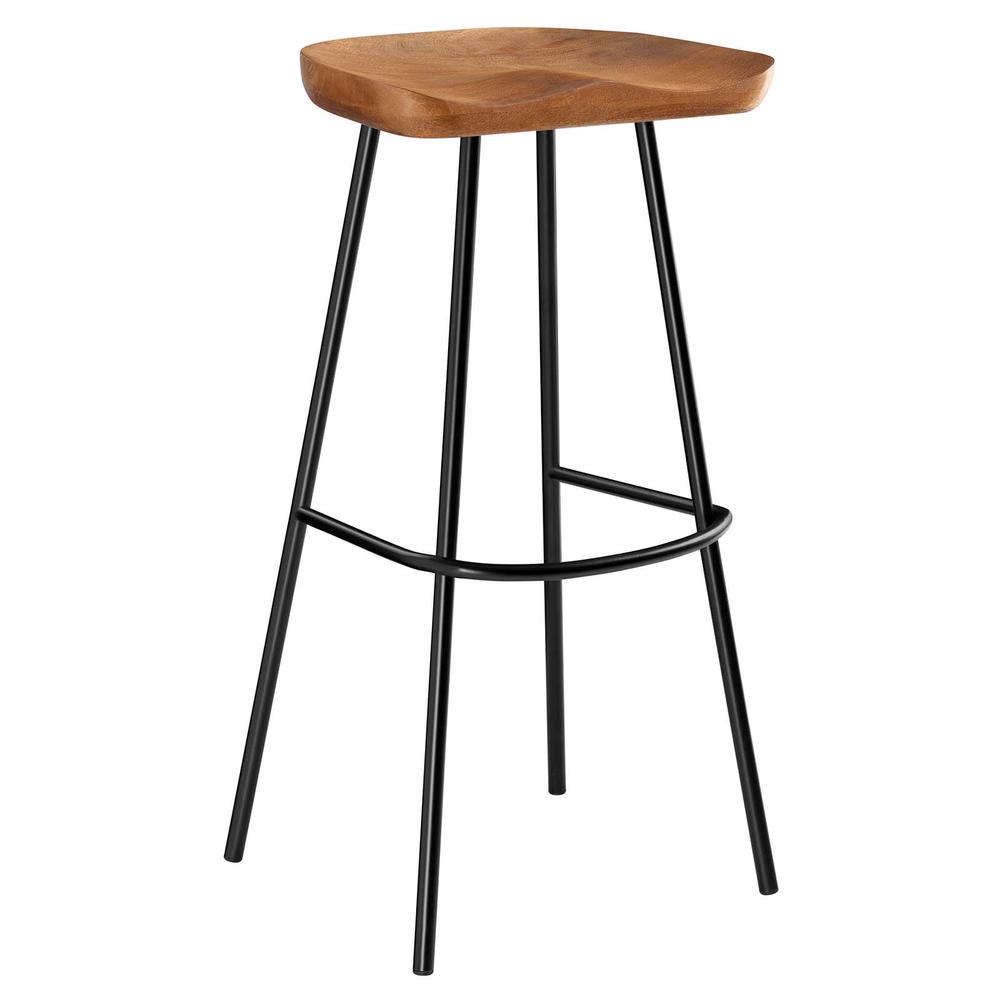 Concord Backless Wood Bar Stools - Set of 2. Picture 2