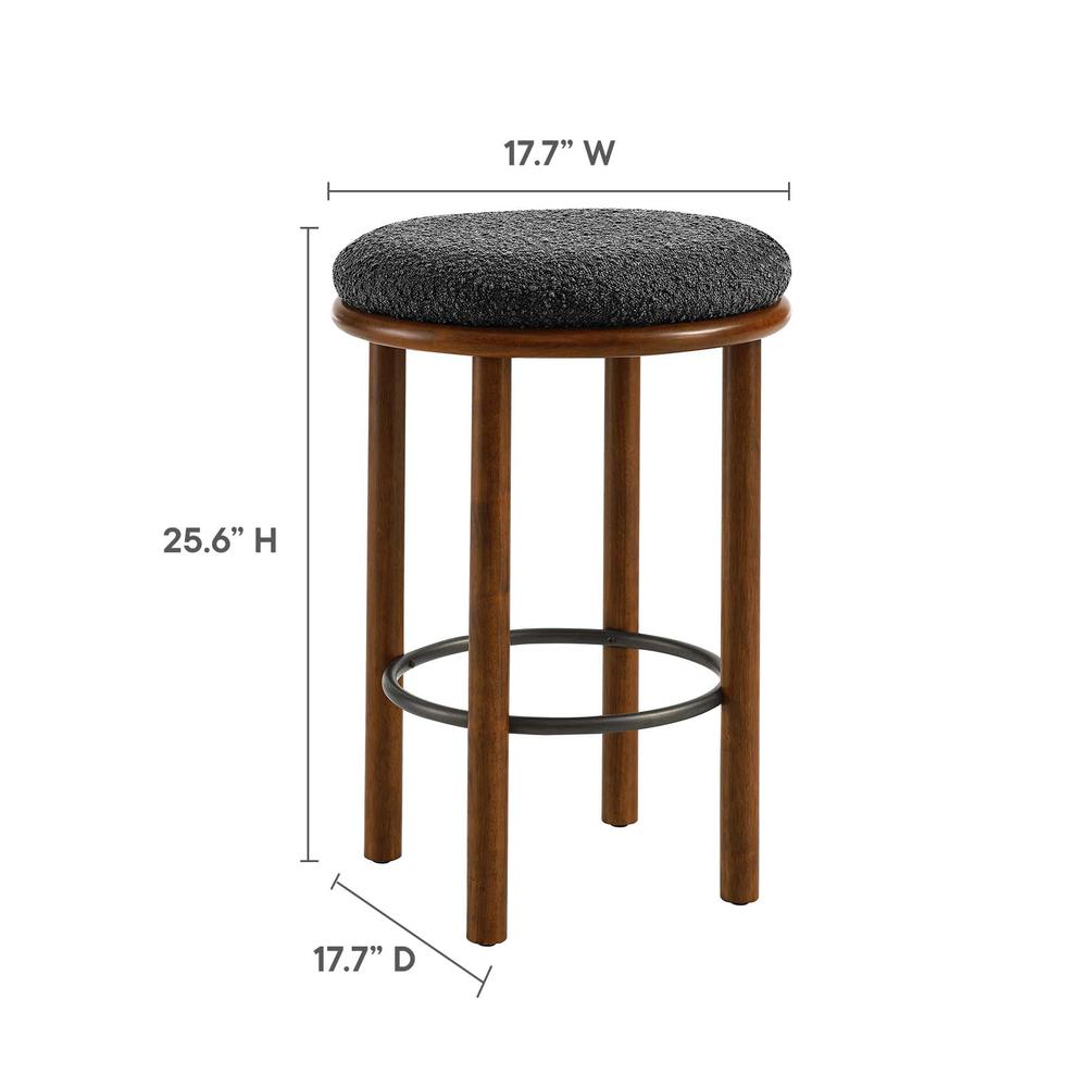 Fable Boucle Fabric Counter Stools - Set of 2. Picture 6