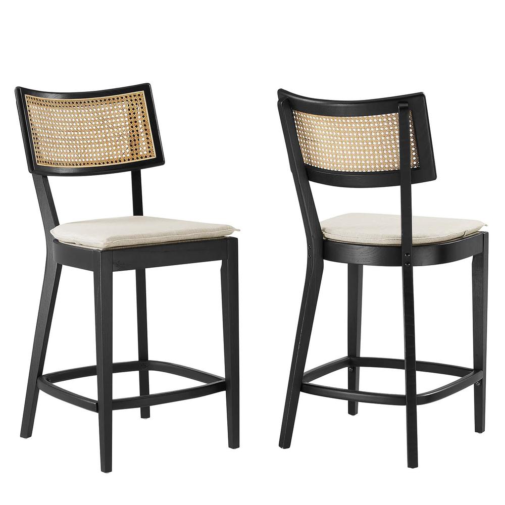 Caledonia Wood Counter Stools - Set of 2. Picture 1