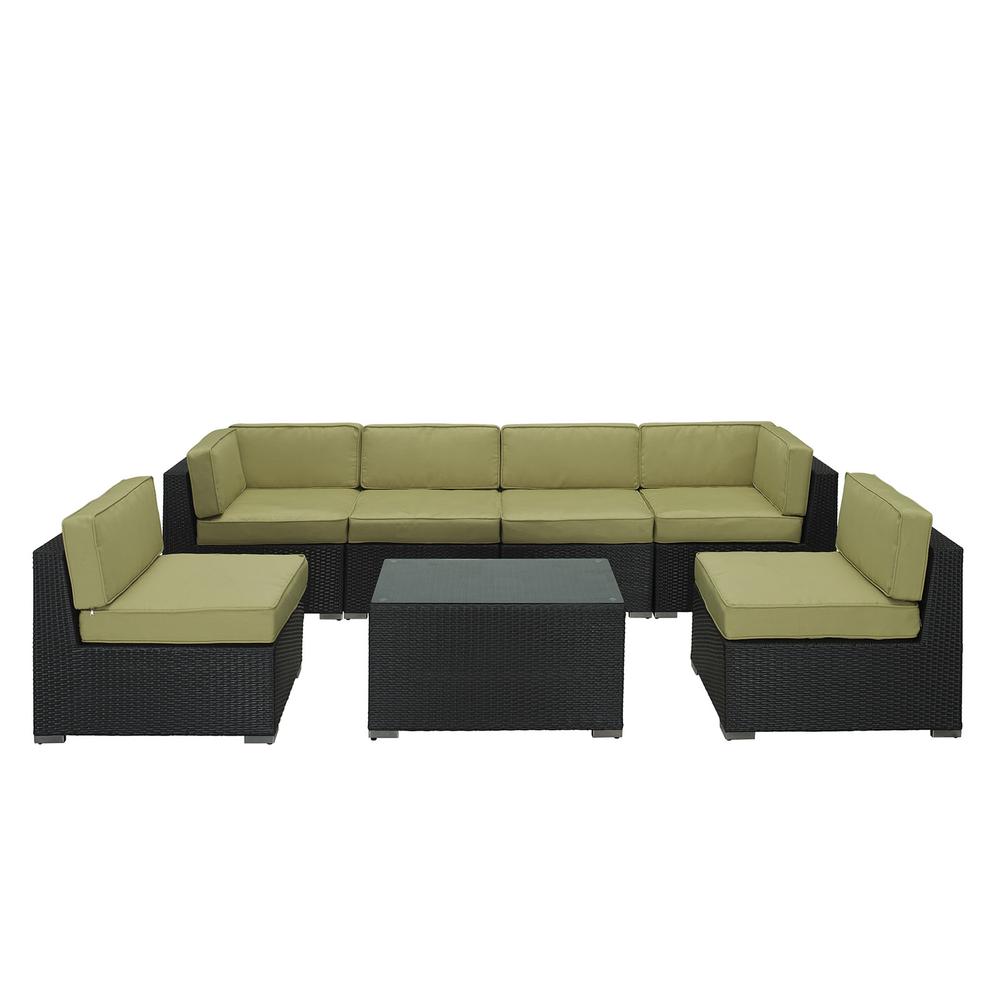 Aero 7 Piece Outdoor Patio Sectional Set. Picture 1