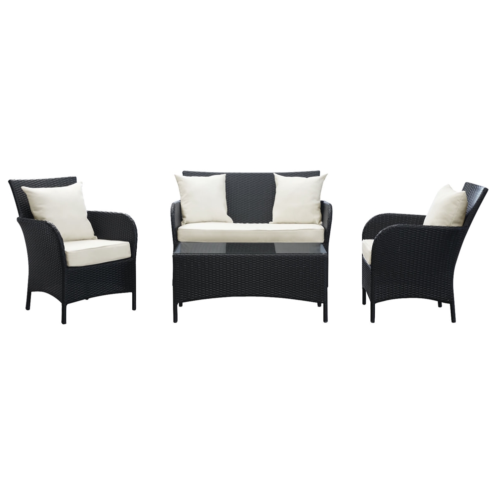 Thrive 4 Piece Outdoor Patio Sofa Set. Picture 1