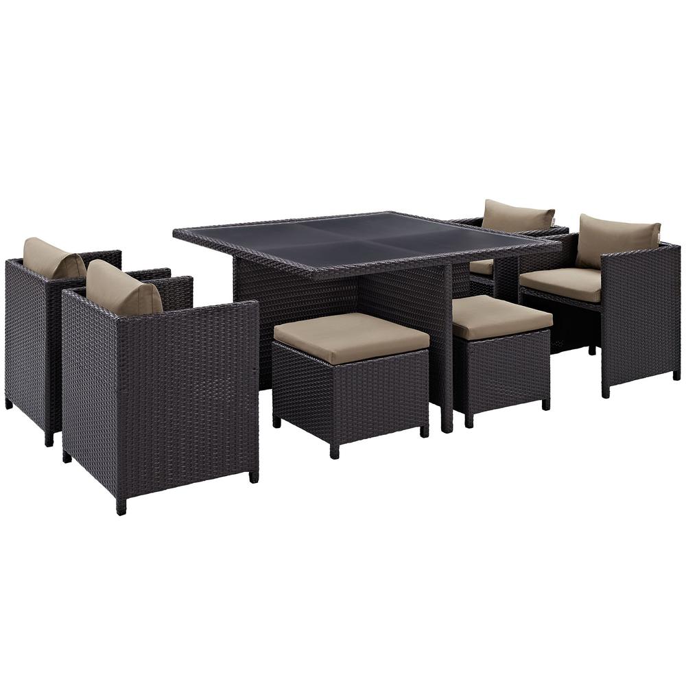 Inverse 9 Piece Outdoor Patio Dining Set. Picture 1