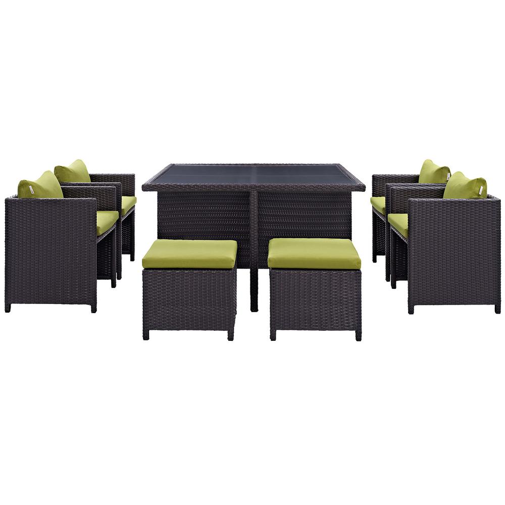 Inverse 9 Piece Outdoor Patio Dining Set. Picture 3