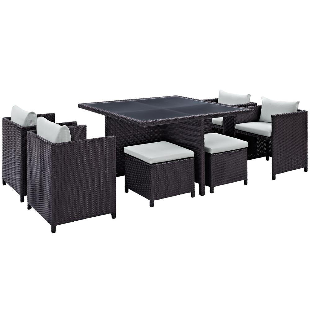 Inverse 9 Piece Outdoor Patio Dining Set. Picture 1