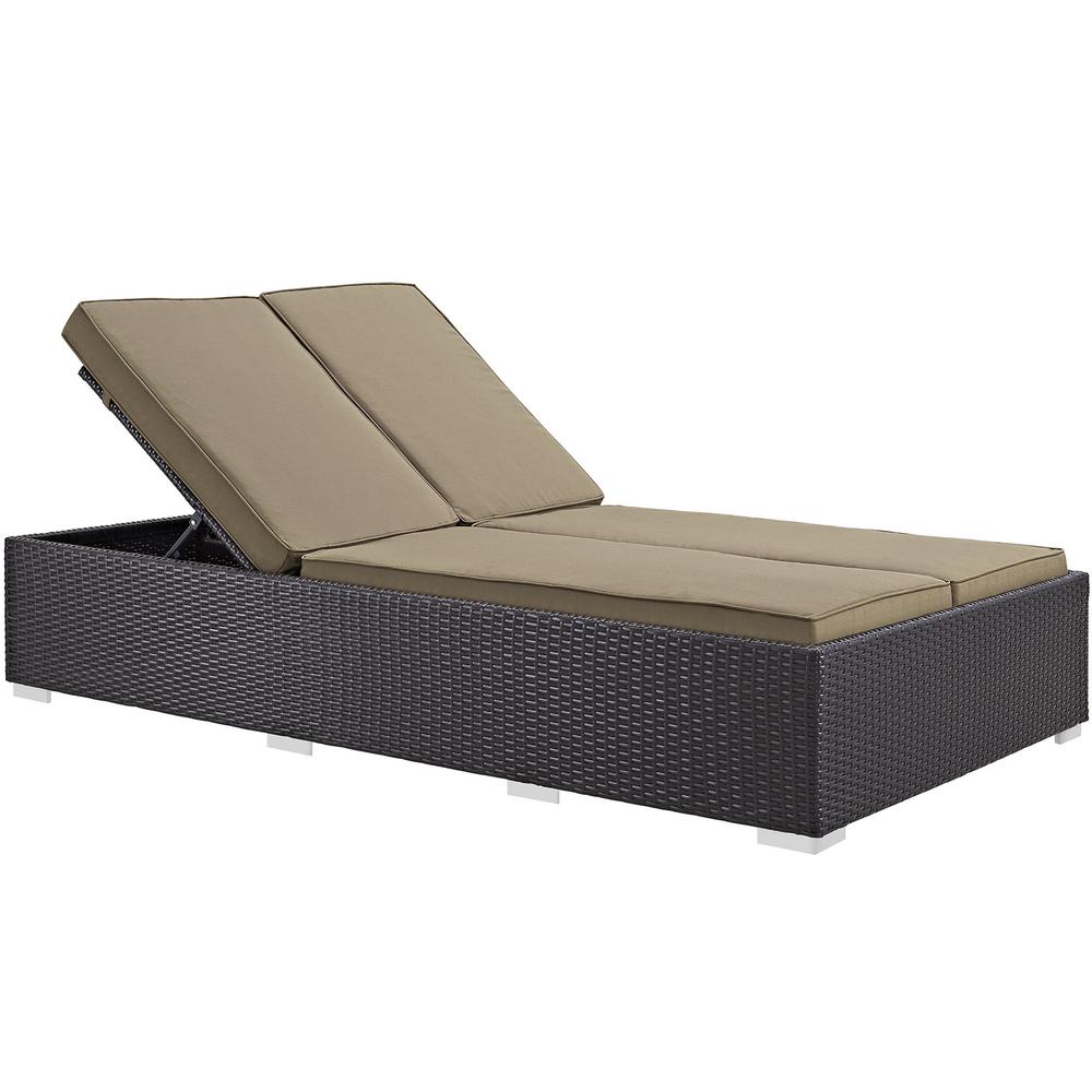 Evince Double Outdoor Patio Chaise. Picture 1