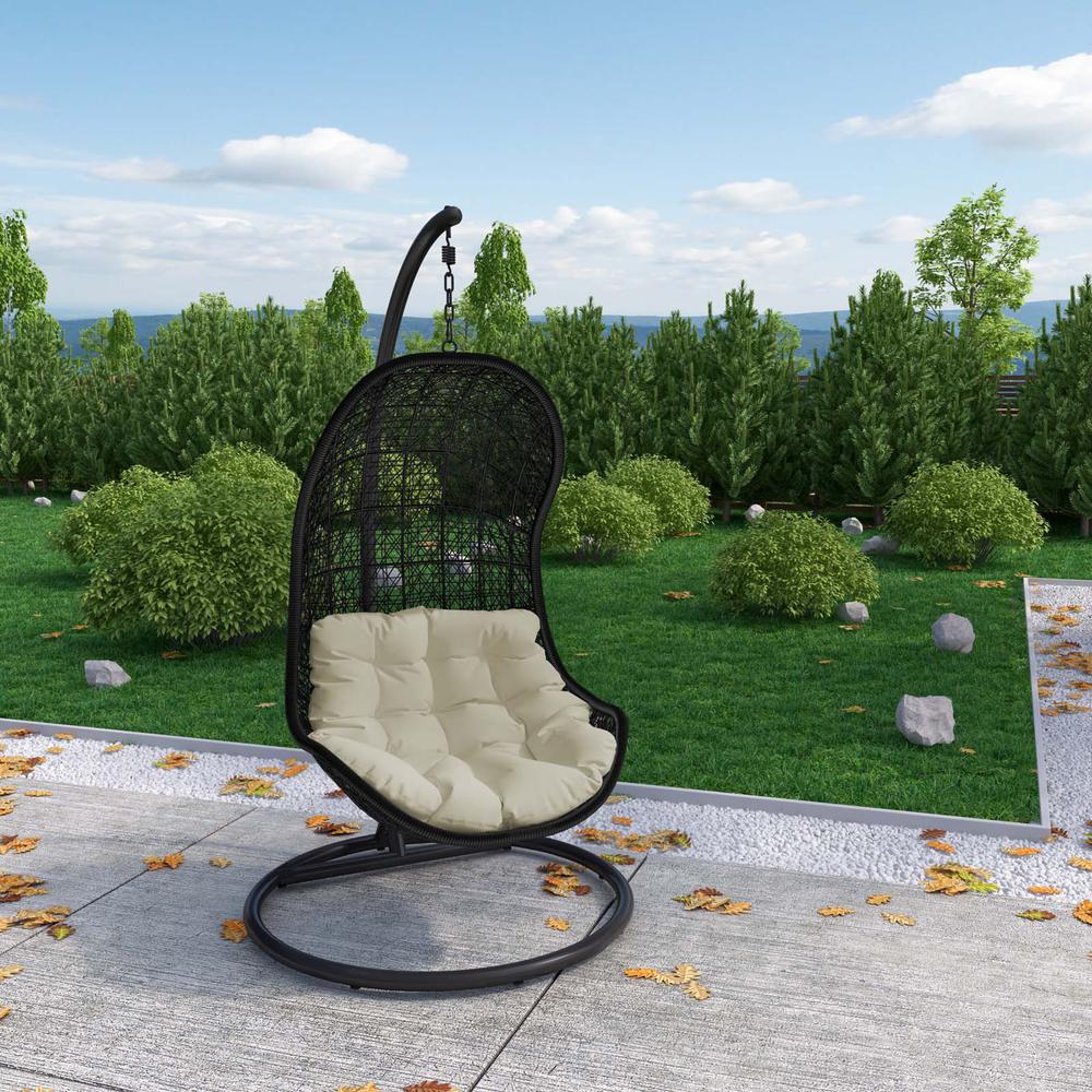 Parlay Swing Outdoor Patio Fabric Lounge Chair. Picture 4