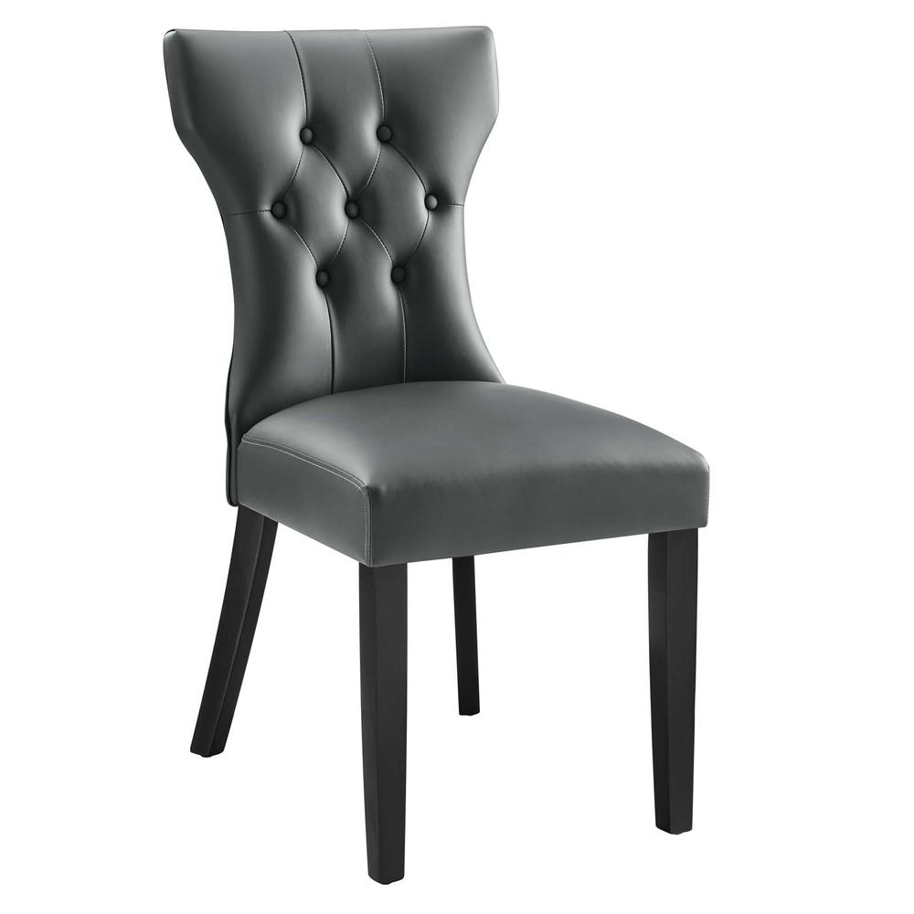 Silhouette Dining Vinyl Side Chair. Picture 1