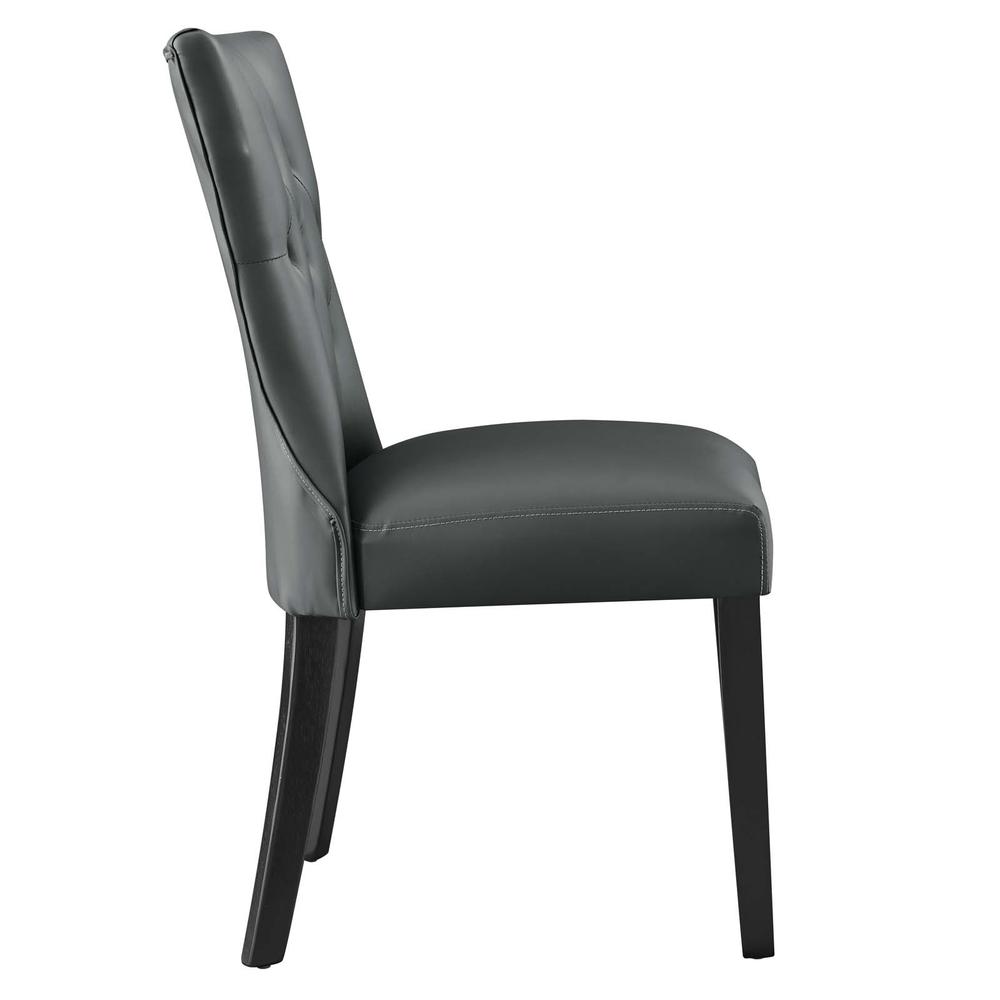 Silhouette Dining Vinyl Side Chair. Picture 3