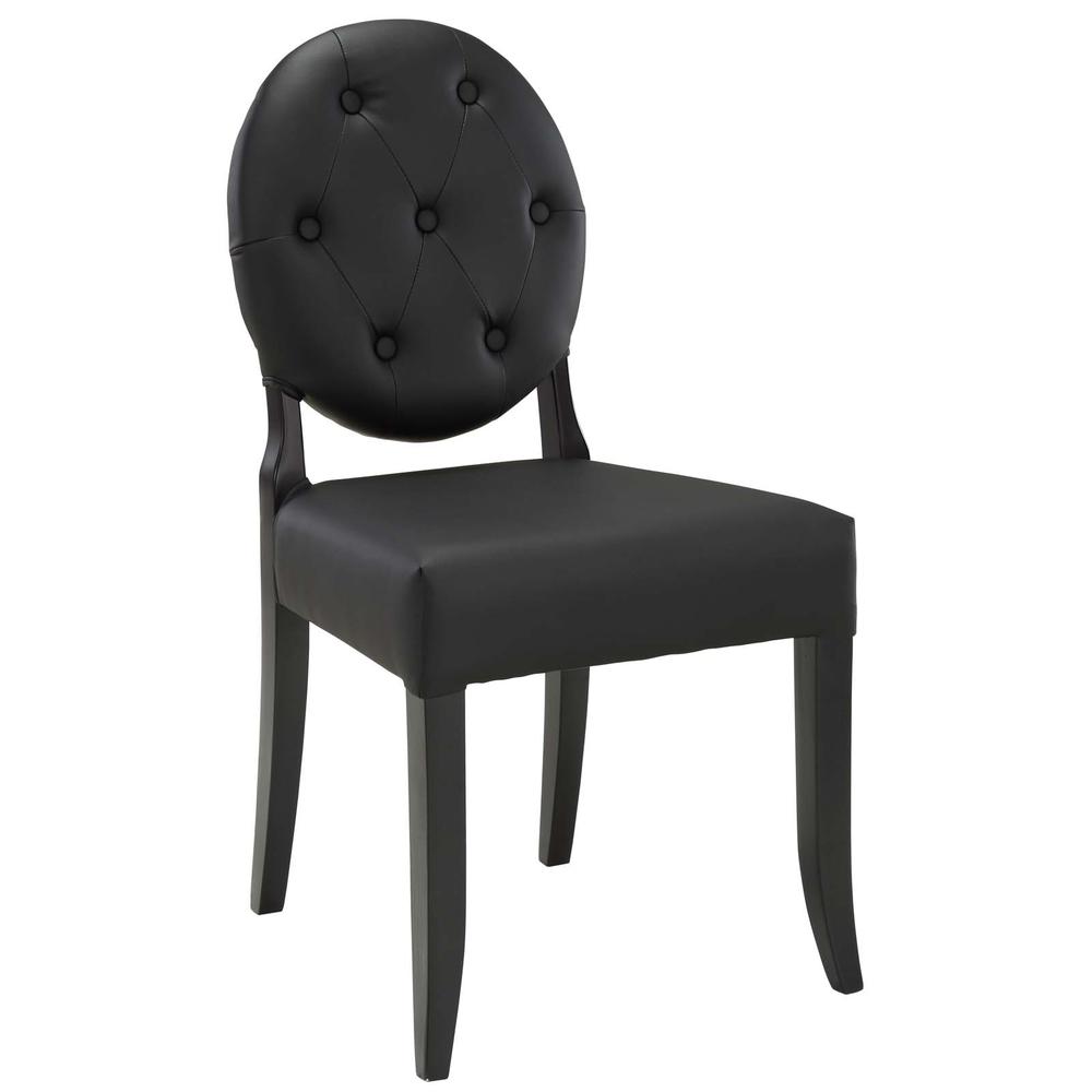 Button Dining Vinyl Side Chair. Picture 2