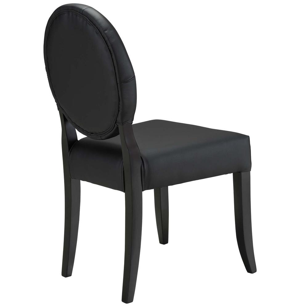 Button Dining Vinyl Side Chair. Picture 4