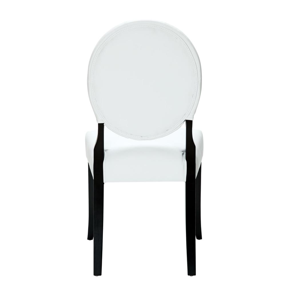 Button Dining Vinyl Side Chair. Picture 4