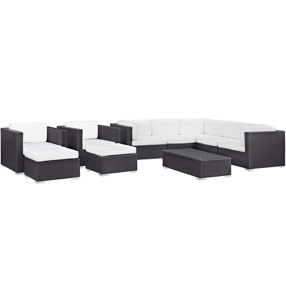 Avia 10 Piece Outdoor Patio Sectional Set. Picture 1