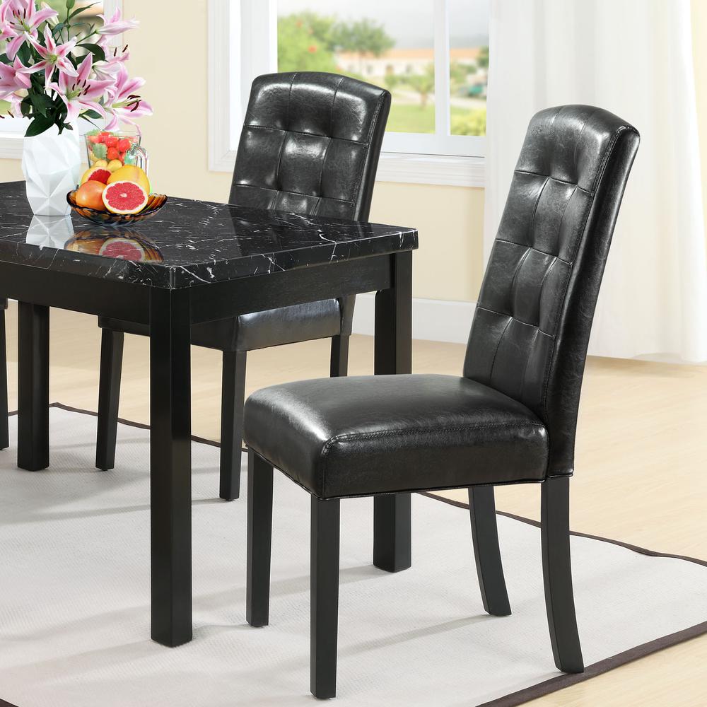 Perdure Dining Chairs Vinyl Set of 2. Picture 3