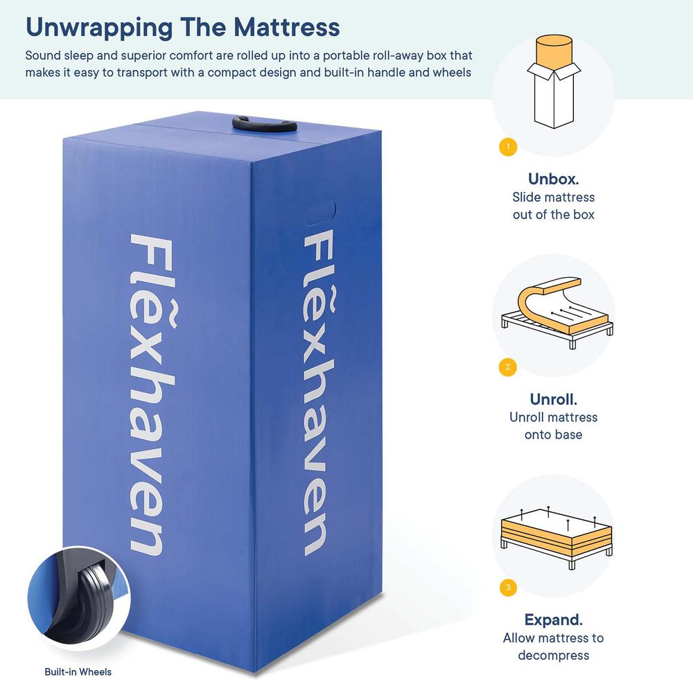 Flexhaven 10" Queen Memory mattress. Picture 10
