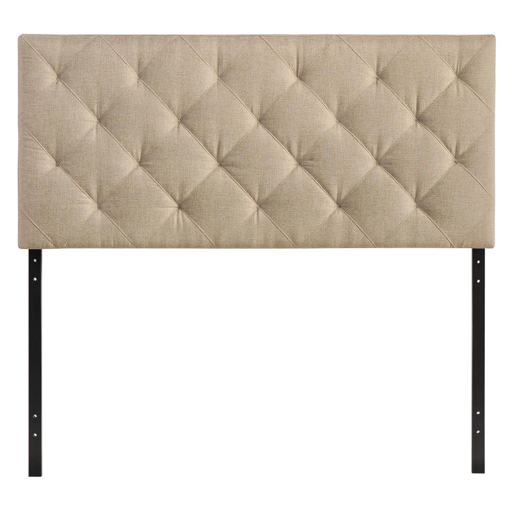Theodore Queen Upholstered Fabric Headboard. Picture 1