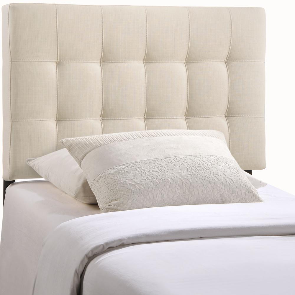 Lily Twin Upholstered Fabric Headboard. The main picture.