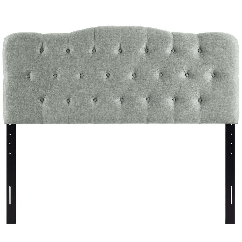 Annabel Queen Upholstered Fabric Headboard. Picture 3
