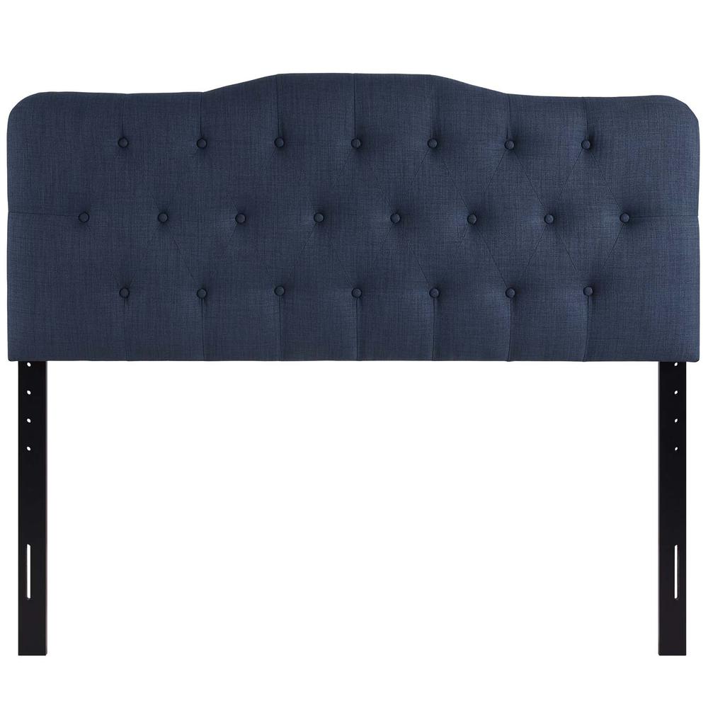 Annabel Queen Upholstered Fabric Headboard. Picture 4