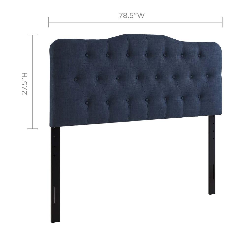 Annabel King Upholstered Fabric Headboard. Picture 4