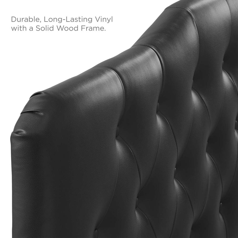 Annabel King Upholstered Vinyl Headboard. Picture 7