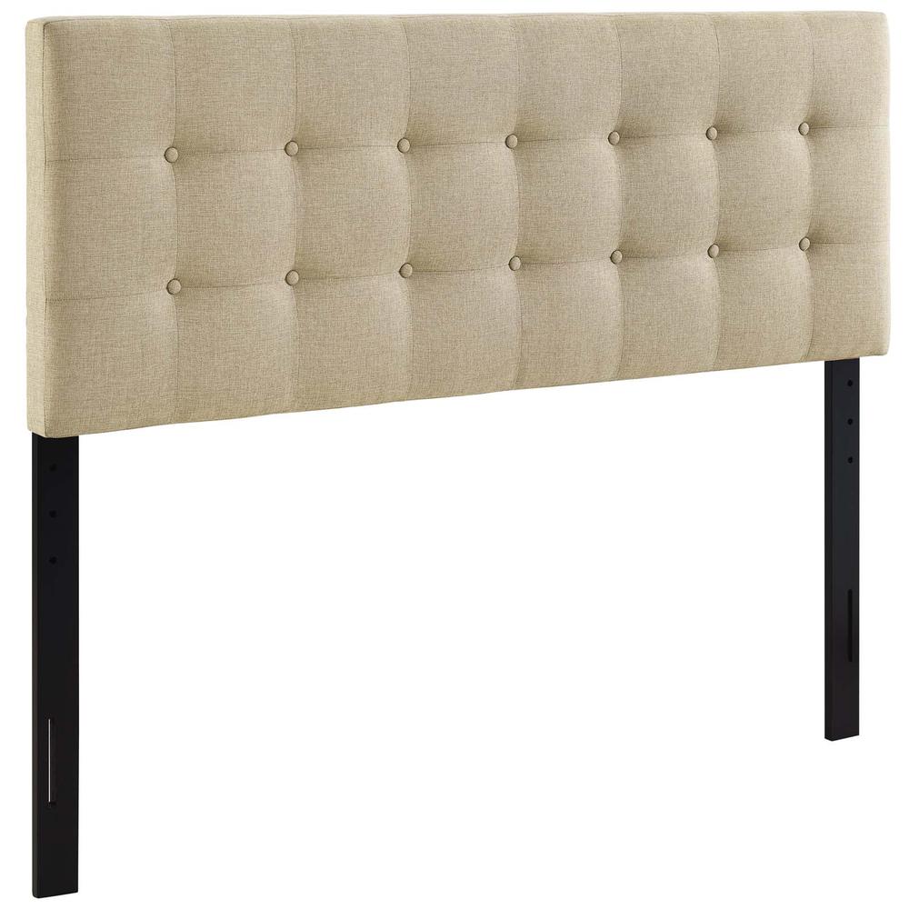 Emily Queen Upholstered Fabric Headboard. Picture 2