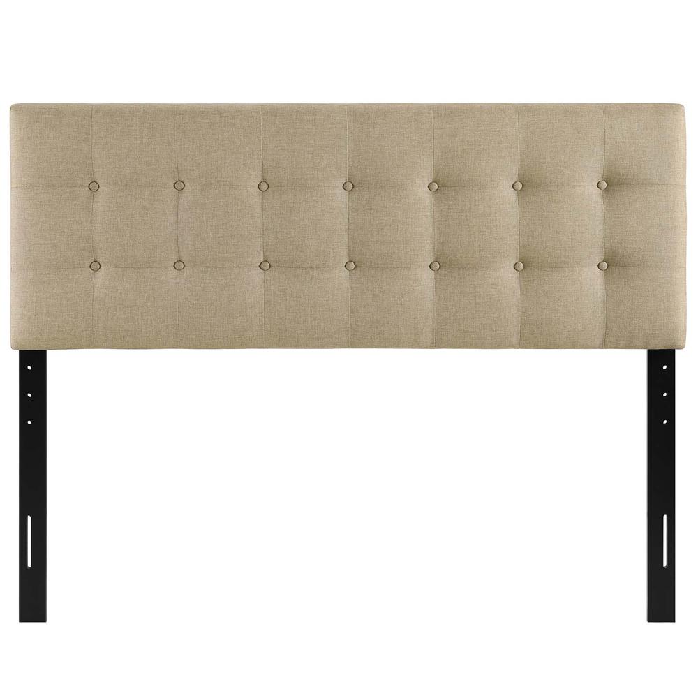 Emily Queen Upholstered Fabric Headboard. Picture 5