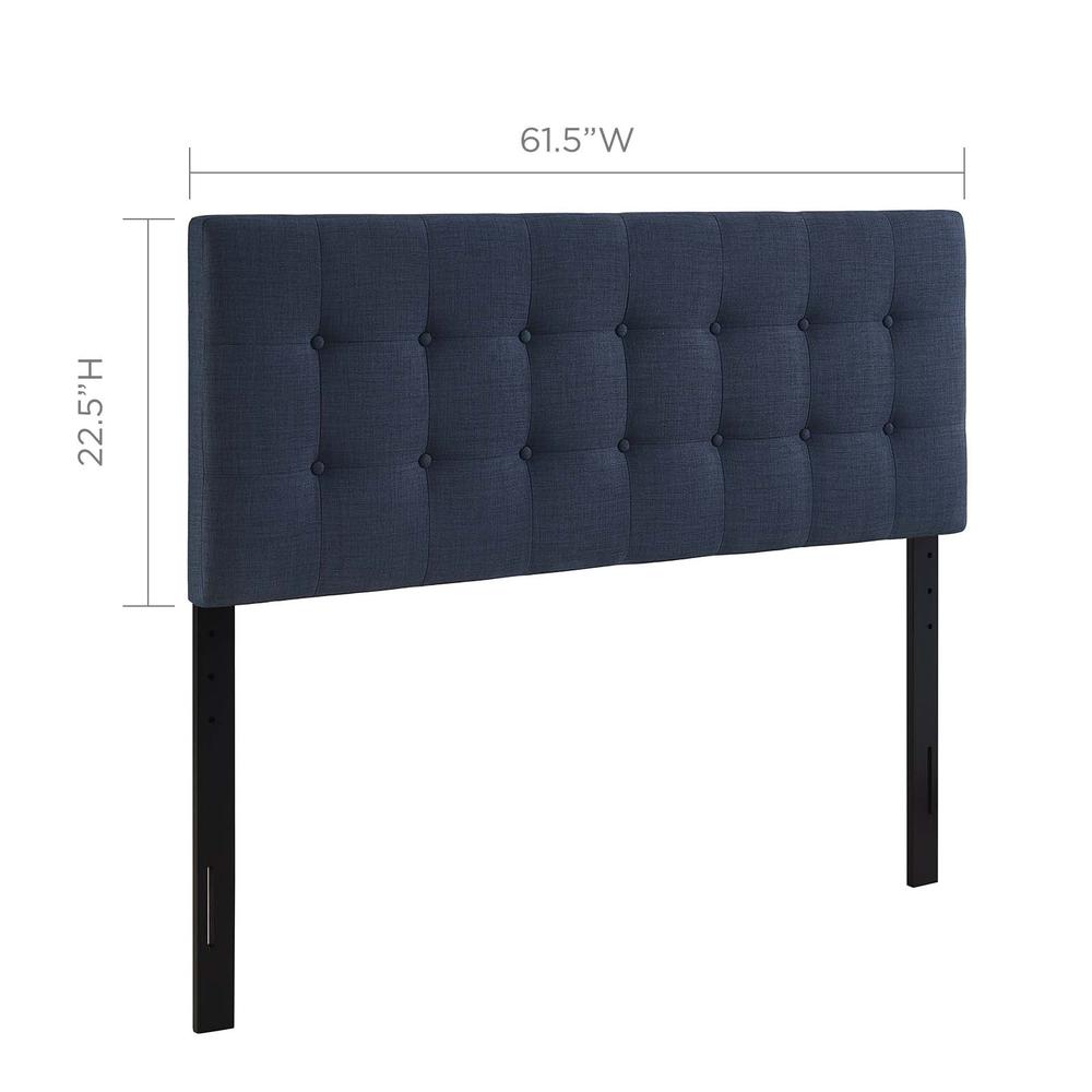 Emily Queen Upholstered Fabric Headboard. Picture 2