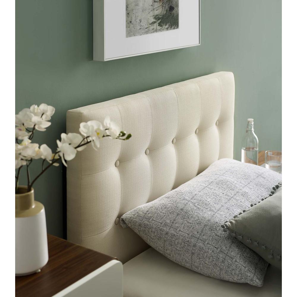Emily Twin Upholstered Fabric Headboard. Picture 8