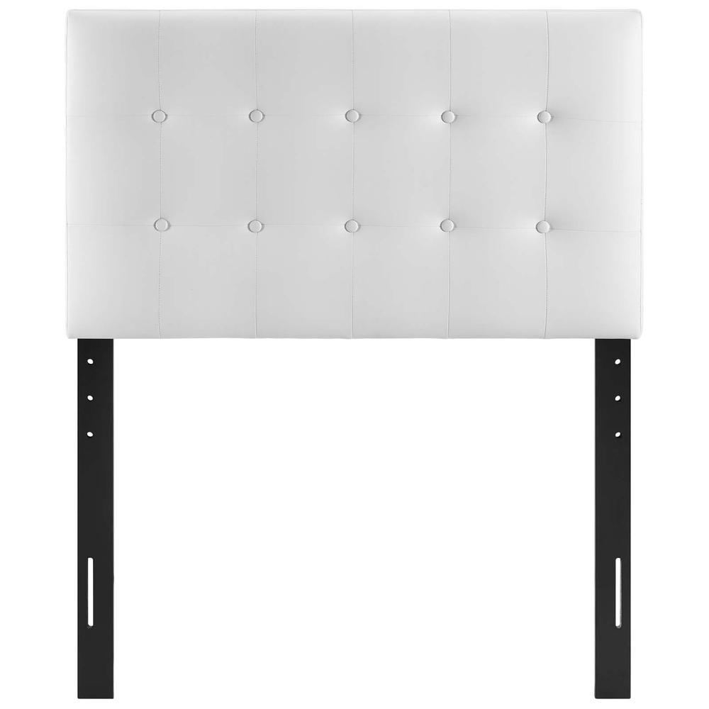 Emily Twin Upholstered Vinyl Headboard. Picture 4