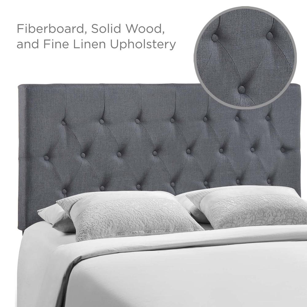 Clique Queen Upholstered Fabric Headboard. Picture 6