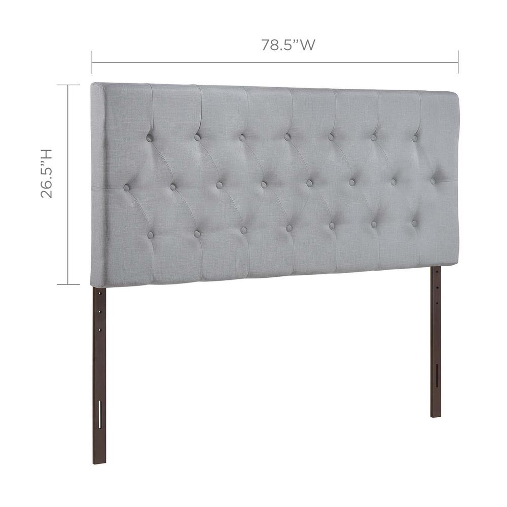Clique King Upholstered Fabric Headboard. Picture 2