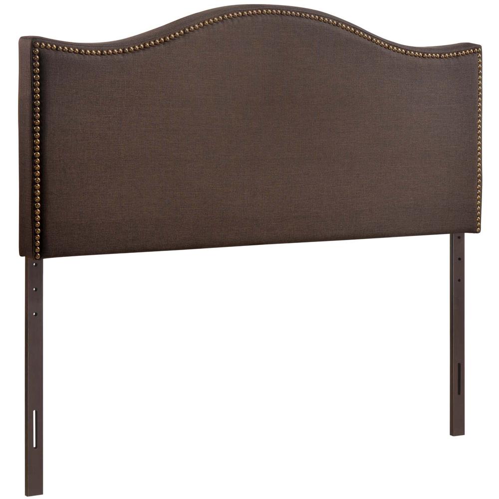 Curl Queen Nailhead Upholstered Headboard. Picture 3
